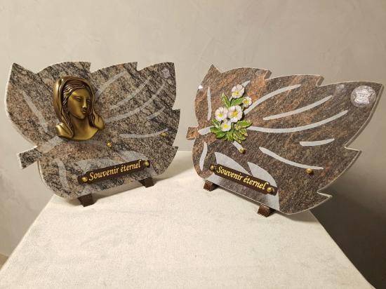 plaques fleurs et Marie
