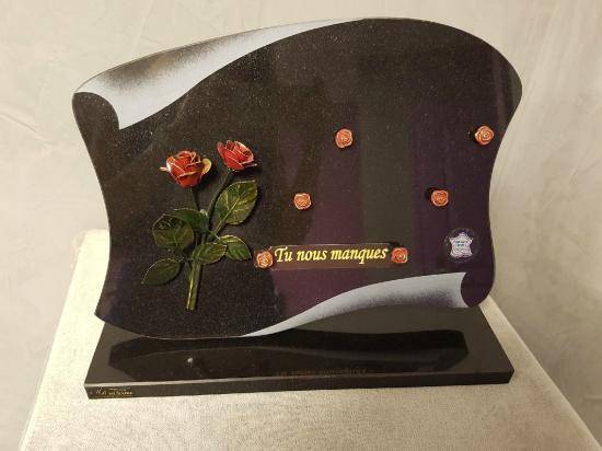 plaque roses