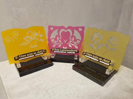 plaques atuglass orange rose jaune