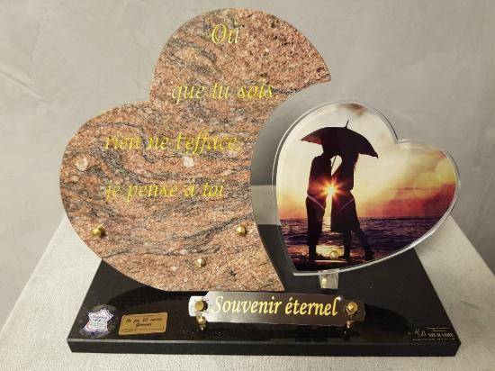 plaques formatées coeur parapluit